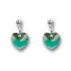 nunice ze SWAROVSKI ELEMENTS srdce visac 10mm emerald krabika