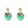 nunice ze SWAROVSKI ELEMENTS srdce visac 10mm emerald plato