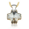 pvsek ze SWAROVSKI ELEMENTS k 20mm crystal golden shadow hedvb Ag 925/1000