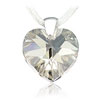 pvsek ze SWAROVSKI ELEMENTS srdce 18mm crystal silver shade hedvb Ag 925/1000