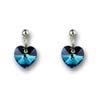 nunice ze SWAROVSKI ELEMENTS srdce visac 10mm crystal bermuda blue plato