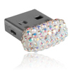 pamov medium USB mix parts ze SWAROVSKI ELEMENTS 8 GB crystal ab